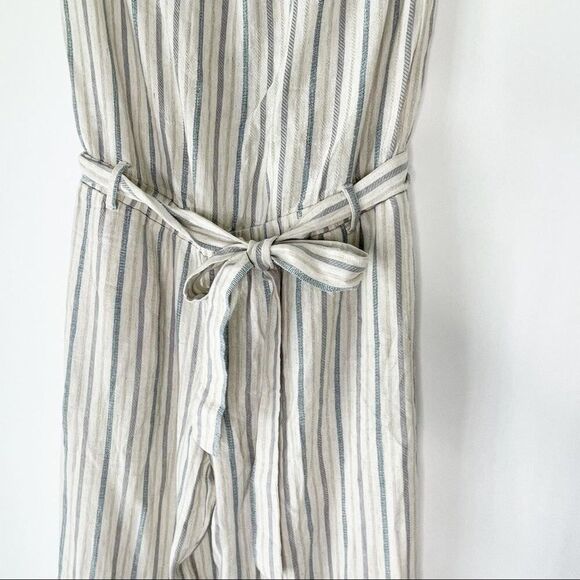 Cloth & stone Strapless short pants striped jumpsuit sz Small #NN - Picture 8 of 13